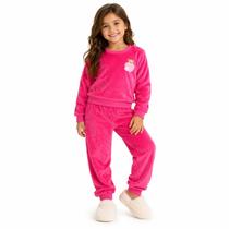 Conjunto Infantil Pelúcia Fleece Menina Inverno 4 6 8 Cor:Rosa ClaroTamanho:4 Conjunto Infantil Pelúcia Fleece Menina Inverno 4 6 8 Cor:Rosa ClaroTamanho:4