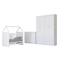 Conjunto Infantil Pérola Branco HP - Móveis Henn