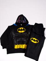 Conjunto Infantil Personagem Moletom Flanelado com Capuz