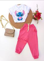 Conjunto Infantil personagens Divertidamente -Stitch -Minnie