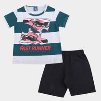 Conjunto Infantil Pipa Runner Camiseta + Bermuda Masculino