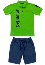 Conjunto Infantil Polo + Bermuda Ser Garoto 6473