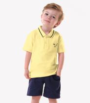 Conjunto Infantil Polo Com Bermuda Trick Nick Amarelo Conjunto Infantil Polo Com Bermuda Trick Nick Amarelo