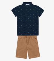 Conjunto Infantil Polo Com Bermuda Trick Nick Azul Conjunto Infantil Polo Com Bermuda Trick Nick Azul