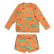 Conjunto Infantil Praia Menino Camisa Sunga Proteção Solar