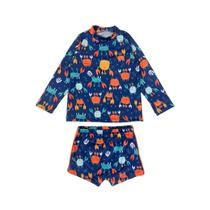 Conjunto Infantil Praia Menino Camisa Sunga Proteção Solar