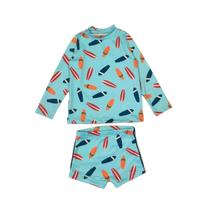 Conjunto Infantil Praia Menino Camisa Sunga Proteção Solar