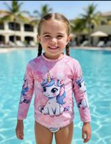 Conjunto Infantil Praia Piscina Unicórnio