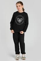 Conjunto Infantil Preto Heart