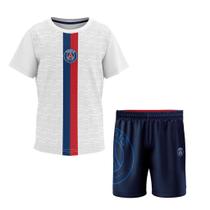 Conjunto Infantil PSG Balle Branco + Shorts - 7 Mbappé