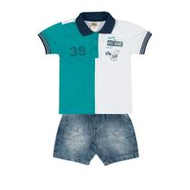 Conjunto Infantil Pulla Bulla Bebê Menino Polo Ref. 33675 Conjunto Infantil Pulla Bulla Bebê Menino Polo Ref. 33675