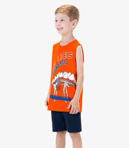 Conjunto Infantil Regata Com Bermuda Rovi Kids Laranja