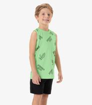 Conjunto Infantil Regata Com Bermuda Rovi Kids Verde