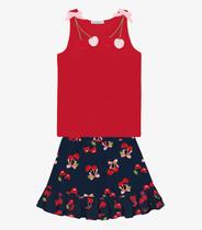 Conjunto Infantil Regata Com Saia Trick Nick Vermelho Conjunto Infantil Regata Com Saia Trick Nick Vermelho