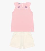 Conjunto Infantil Regata Com Shorts Trick Nick Rosa