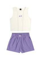 Conjunto Infantil Regata Cropped Short Moletinho Elian