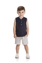 Conjunto Infantil Regata Machão e Bermuda Tmx Cor:Azul MarinhoTamanho:1