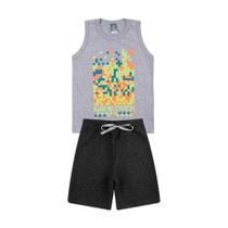 Conjunto Infantil Regata Menino Surfista Praia Verão Estampado