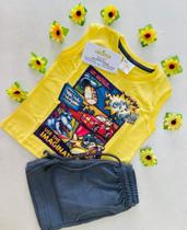 Conjunto infantil regata menino tam 01