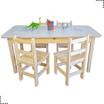 Conjunto Infantil Retangular Mesa de Madeira Mesinha Escolar Atividades Educativa Didática 120x60 Com 4 Cadeiras Brinquedoteca Crianças Conjunto Infantil Retangular Mesa de Madeira Mesinha Escolar Atividades Educativa Didática 120x60 Com 4 Cadeiras Brinquedoteca Crianças