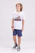 Conjunto Infantil Ribana Authentic Racing Branco Conjunto Infantil Ribana Authentic Racing Branco