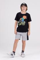 Conjunto Infantil Ribana Street Bear Preto Conjunto Infantil Ribana Street Bear Preto