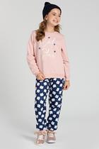 Conjunto Infantil Rosa Cat Star Meninas