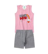Conjunto Infantil Rosa Cotton Rainbow Tam.8 Conjunto Infantil Rosa Cotton Rainbow Tam.8