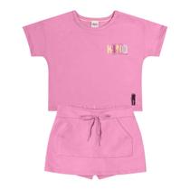 Conjunto Infantil Roupa Menina Camiseta + Short Saia Verão Conjunto Infantil Roupa Menina Camiseta + Short Saia Verão