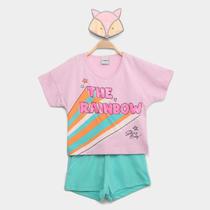 Conjunto Infantil Rovitex Blusa e Short Menina