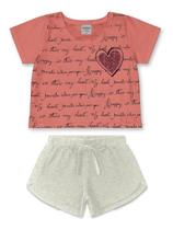 Conjunto Infantil Rovitex Meia Malha Menina