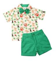 Conjunto Infantil Safari Verde Festa Aniversário Conjunto Infantil Safari Verde Festa Aniversário