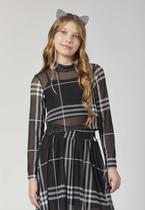 Conjunto Infantil Saia de Tule Preto Mylu Conjunto Infantil Saia de Tule Preto Mylu