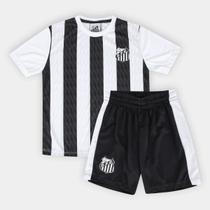 Conjunto Infantil Santos Camiseta e Shorts Oficial Kit Mini Craque Braziline Conjunto Infantil Santos Camiseta e Shorts Oficial Kit Mini Craque Braziline