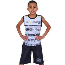 Conjunto Infantil Santos Regata Oficial Revedor