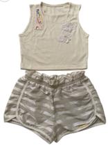 Conjunto Infantil Short e Camiseta Poliéster Viscose 08 Anos Conjunto Infantil Short e Camiseta Poliéster Viscose 08 Anos
