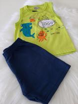 Conjunto Infantil - short e regata Pequetitos tam. 3 Conjunto Infantil - short e regata Pequetitos tam. 3