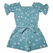 Conjunto Infantil Short Laço Cropped Ciganinha Meninas Diva