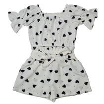Conjunto Infantil Short Laço Cropped Ciganinha Meninas Diva