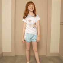 Conjunto Infantil Short Menina Cachorrinho Conjunto Infantil Short Menina Cachorrinho