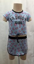 Conjunto Infantil Short Saia Fashion (7678)
