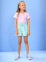 Conjunto Infantil Shorts e Blusa com Botão Conjunto Infantil Shorts e Blusa com Botão
