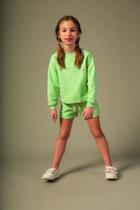 Conjunto Infantil Slounge Moletom - Verde chá - Bugbee