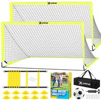 Conjunto infantil Soccer Goals X-UMEUS de 2 com bola, escada e cones de 6 x 4 pés