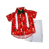 Conjunto Infantil Social Masculino Natal - Modelo 1