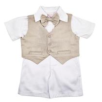 Conjunto Infantil Social Masculino Pajem Batizado - Modelo 10 - Photok