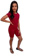 Conjunto Infantil Sport Her Vermelho-Sangue Conjunto Infantil Sport Her Vermelho-Sangue