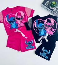 Conjunto Infantil Stitch Short Conjunto Infantil Stitch Short