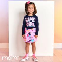 Conjunto infantil super girl Momi