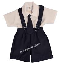 Conjunto infantil suspensório